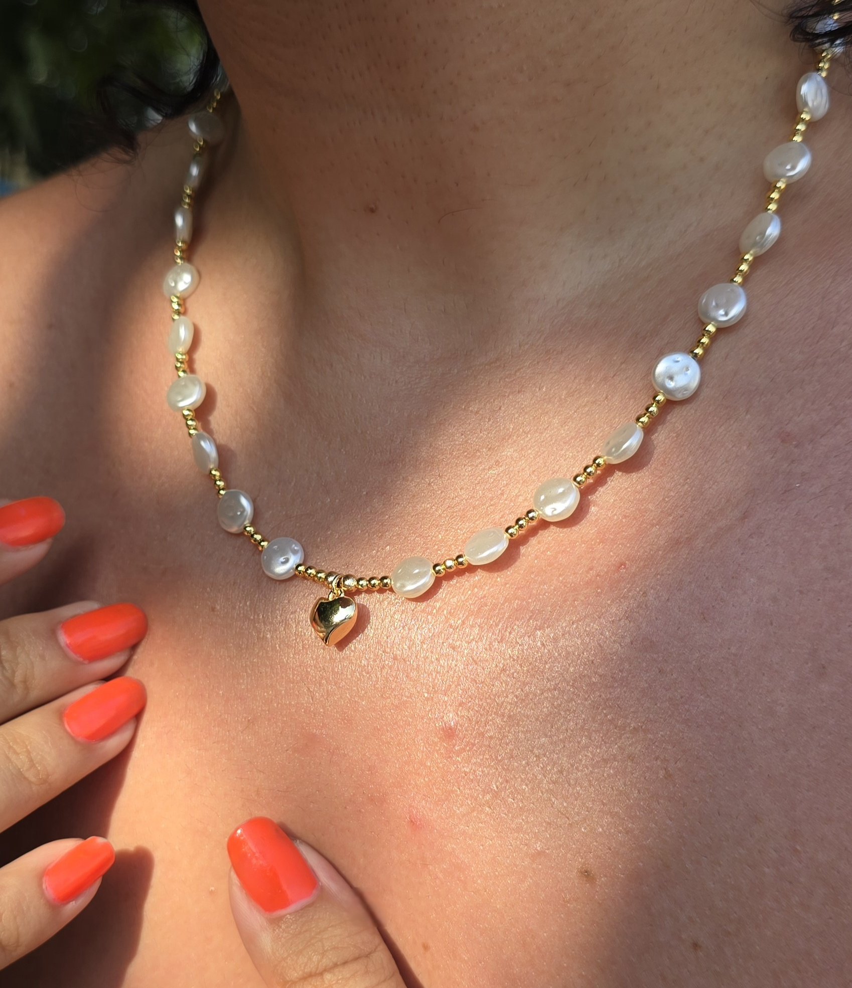 گردنبند شیک قلبی کد 1106