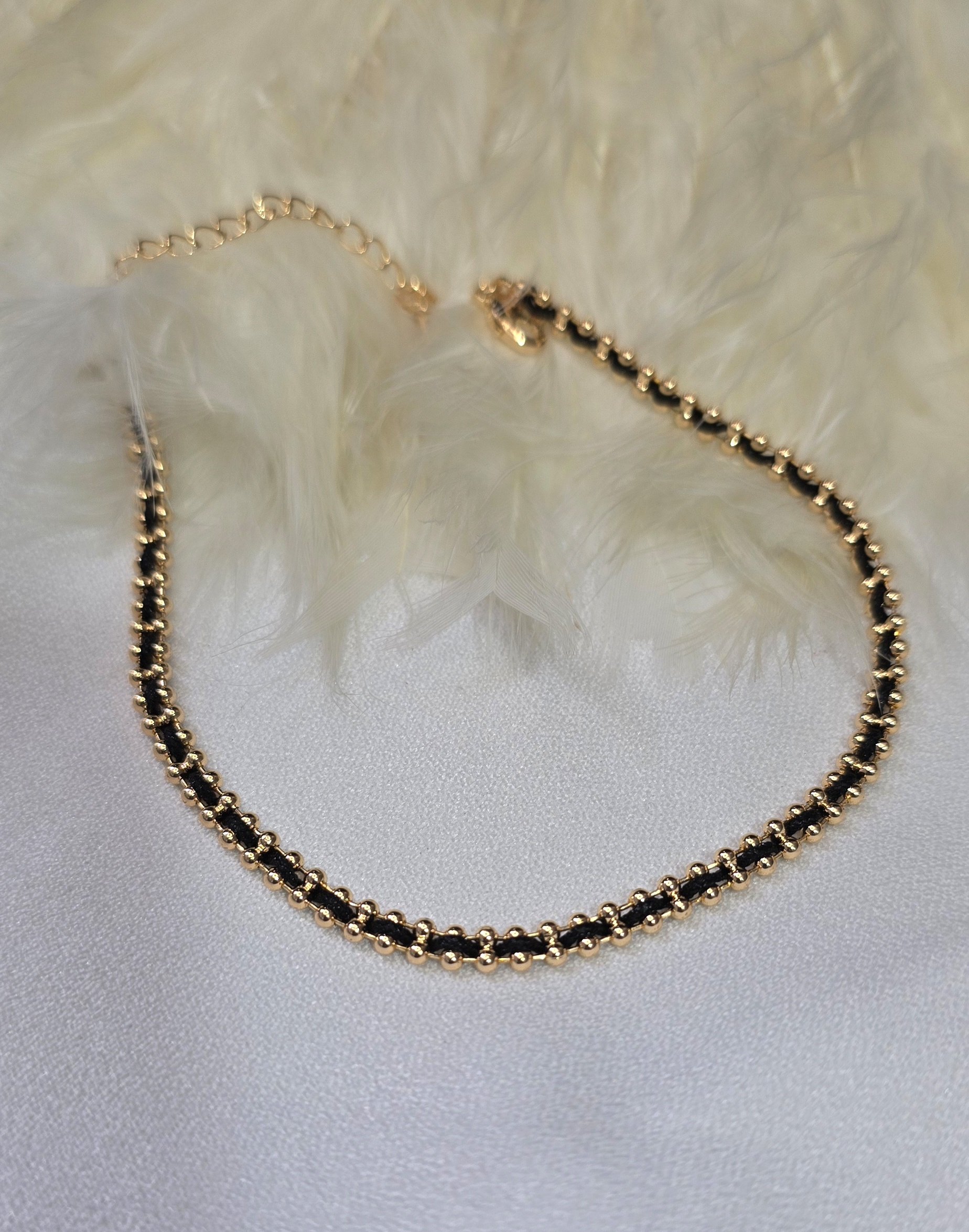 پابند مشکی برند ysx رنگ ثابت کد 6014