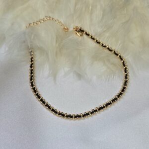 پابند مشکی برند ysx رنگ ثابت کد 6014