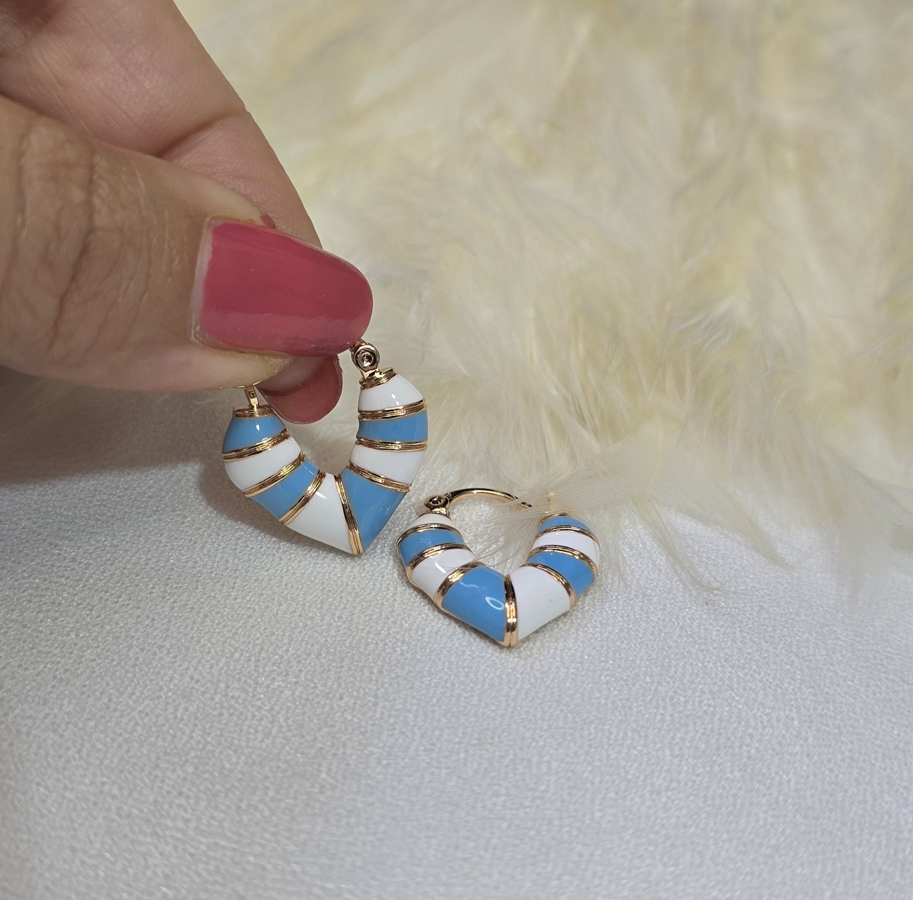 گوشواره میناکاری شده برند ژوپینگ 2036