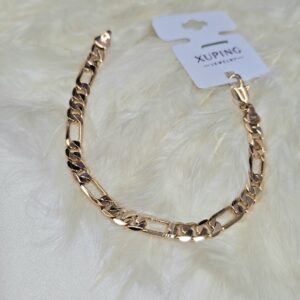 دستبند طرح طلا فیگارو برند ژوپینگ کد 3008