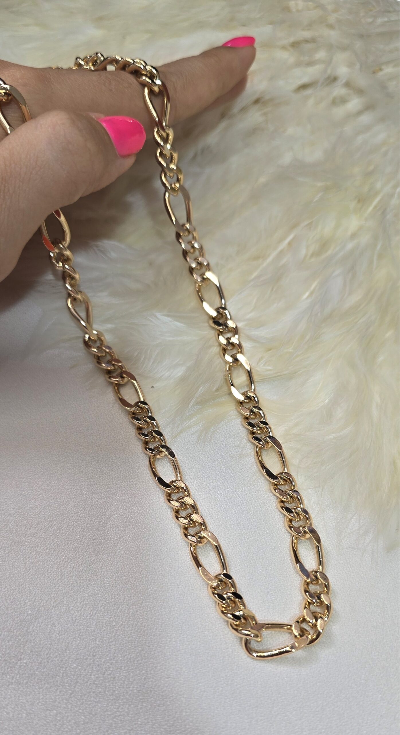 گردنبند طرح طلا فیگارو برند ژوپینگ کد 1109