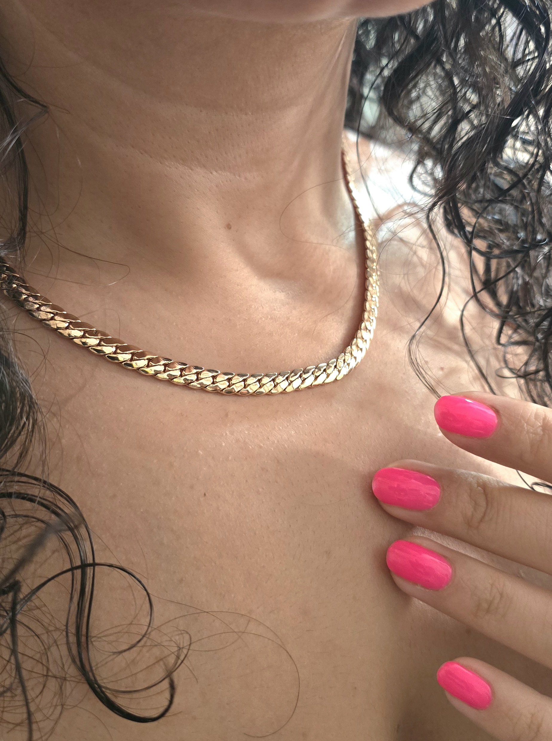 گردنبند ژوپینگ طرح طلا کد 1110