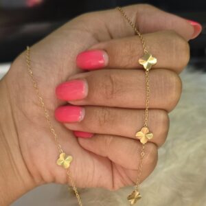 گردنبند ونکلیف طلایی استیل کد 1112