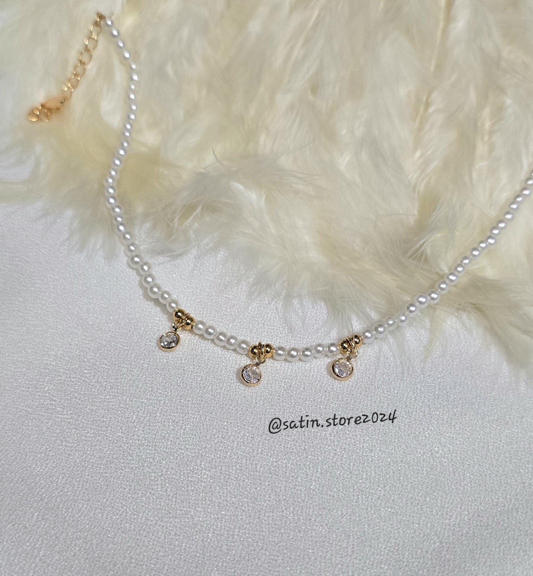 پا بند مرواریدی اویز دار برند YSX کد 6023