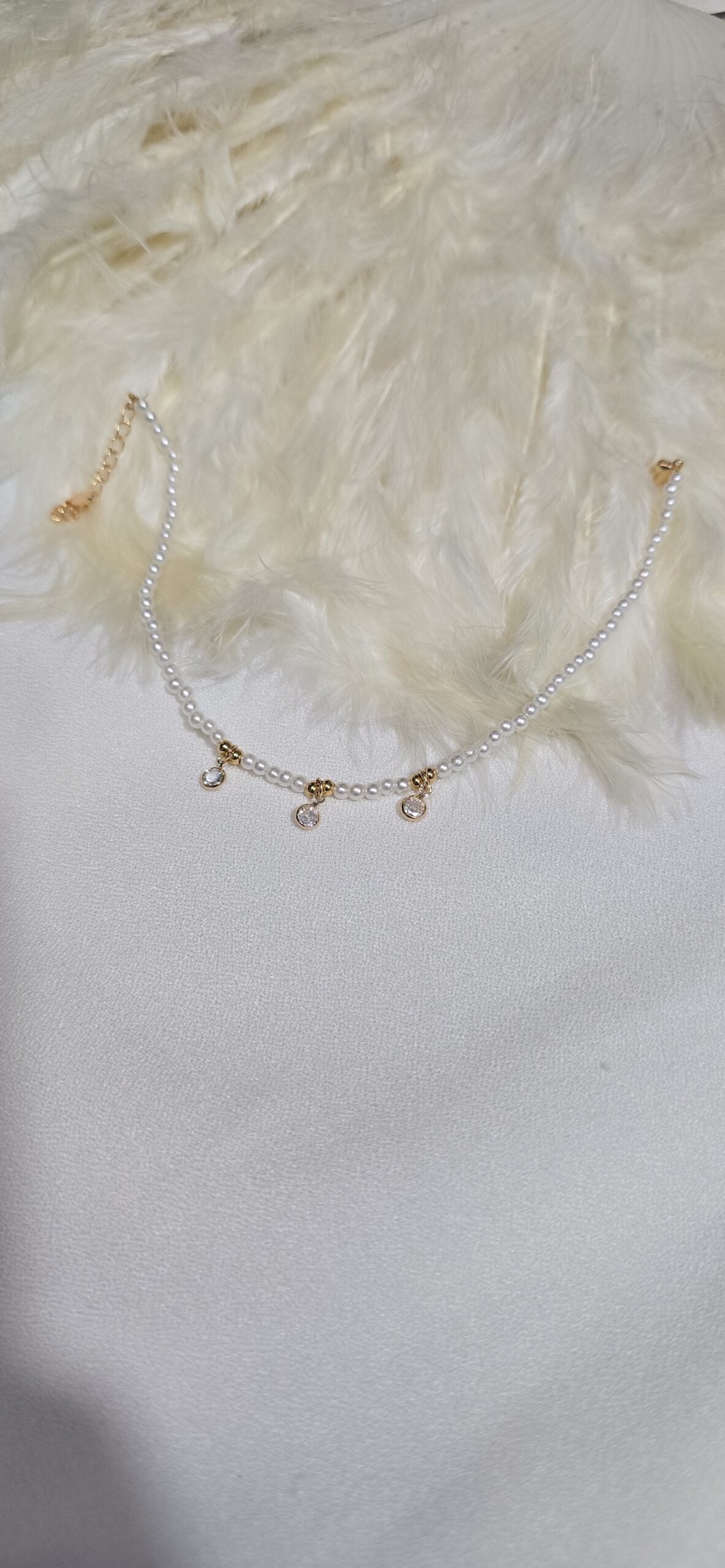 پا بند مرواریدی اویز دار برند YSX کد 6023