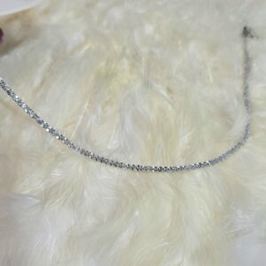 گردنبند خاویاری استیل رنگ ثابت کد 1114