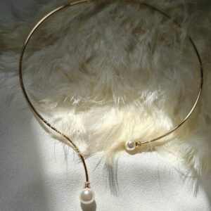 گردنبند طوق مرواریدی برند ژوپینگ فوق العاده شیک و زیبا کد 1114