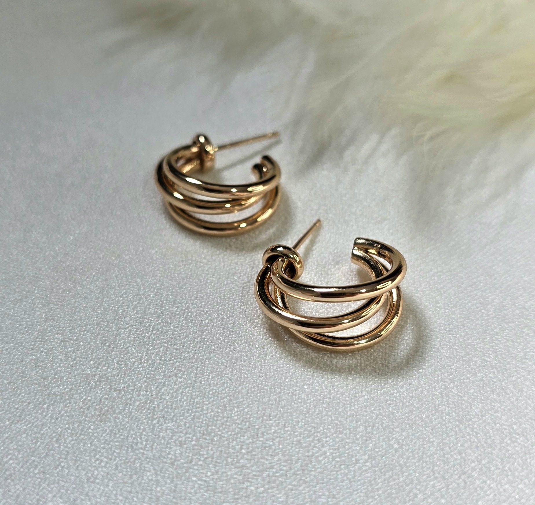 گوشواره بدون حساسیت ژوپینگ کد 2044