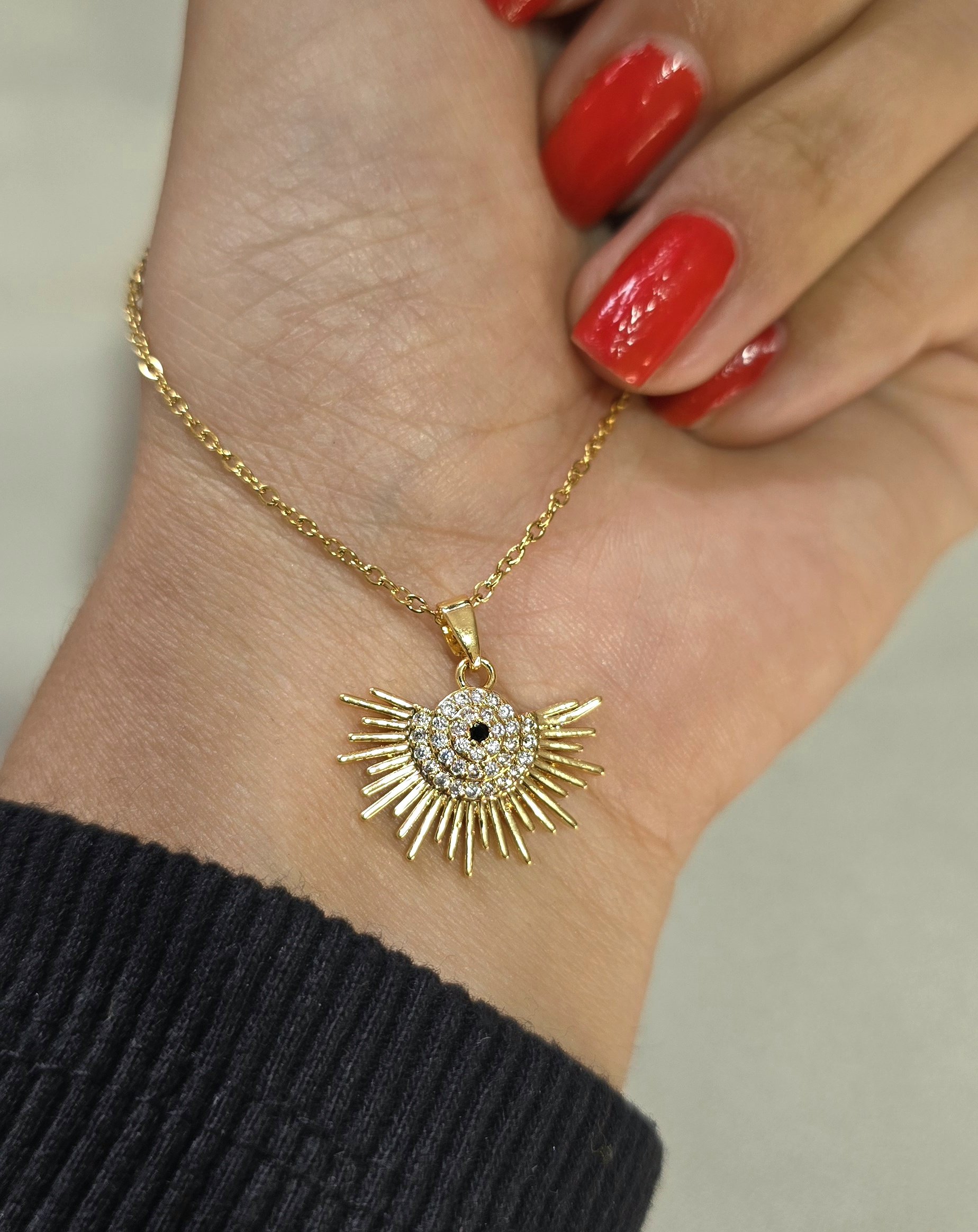 گردنبند چشم خورشید کد 1121