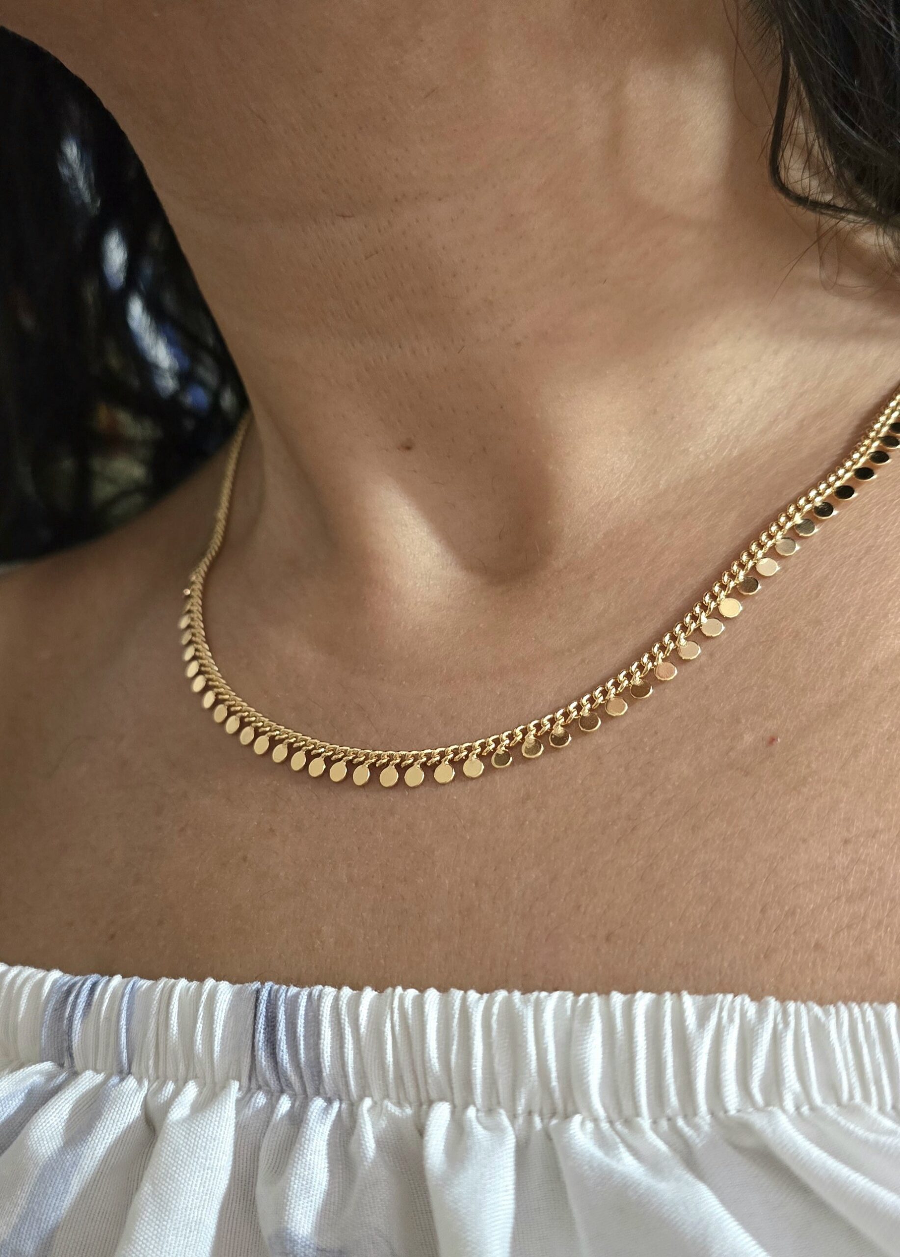 گردنبند کارتیه سکه ای برند ژوپینگ کد1127