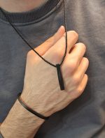 آویز مکعب عشق پیچی  مردانه کد 1129