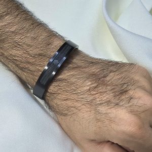 دستبند مردانه مونت بلانک اصل کد 3038