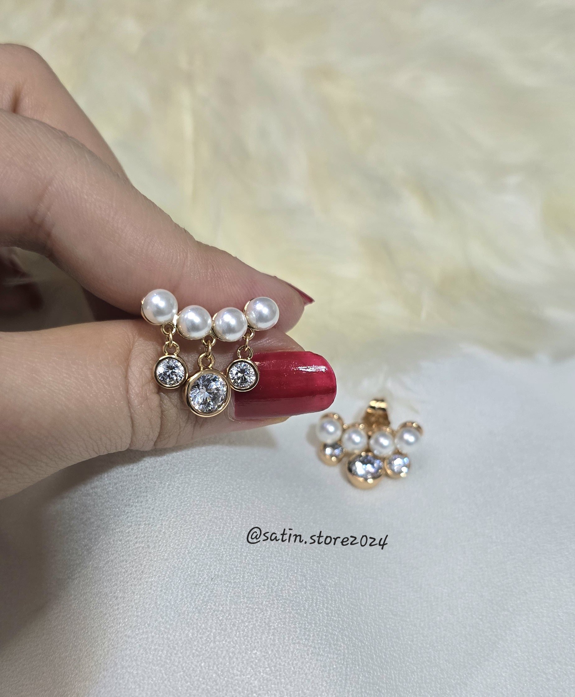 1000026017.jpg گوشواره مرواریدی ژوپینگ کد 2005 - Image 1