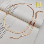 نیمست دستبند و گردنبند هرینگبون (ماری) کد 5016