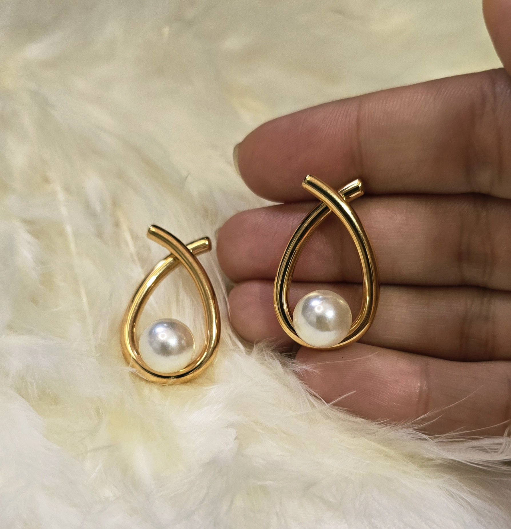 1000047823-1.jpg گوشواره مرواریدی ژوپینگ کد 2017 - Image 1