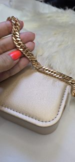 دستبند کارتیر ژوپینگ رنگ ثابت آبکاری شده با طلا کد 3022 - Image 2