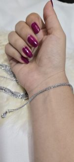 گردنبند خاویاری استیل رنگ ثابت کد 1114 - Image 4