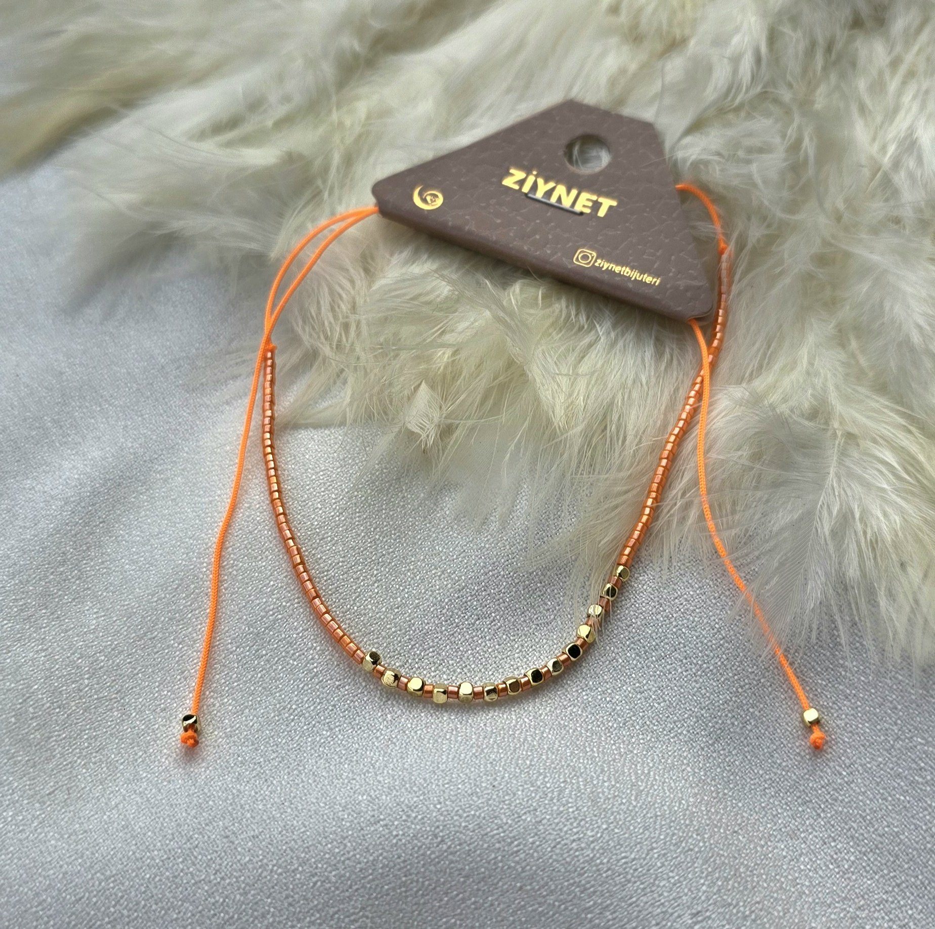 1000067979.jpg پابند ساحلی نارنجی نخ ابریشم کد 6015 - Image 1