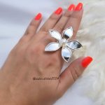 انگشتر گل مرواریدی برند فشن 4006