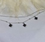 پابند ونکلیف مشکی استیل رنگ ثابت کد 6013