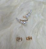 گوشواره مرواریدی ژوپینگ رنگ ثابت کد 2038 - Image 3