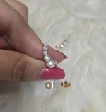 گوشواره مرواریدی ژوپینگ رنگ ثابت کد 2038