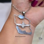 پلاک فروهر ایران استیل رنگ ثابت کد 8005 - Image 2