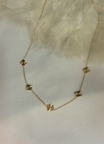 گردنبند ونکلیف طلایی استیل کد 1112 - Image 3