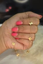 گردنبند ونکلیف طلایی استیل کد 1112