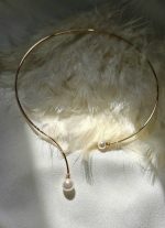 گردنبند طوق مرواریدی برند ژوپینگ فوق العاده شیک و زیبا کد 1114