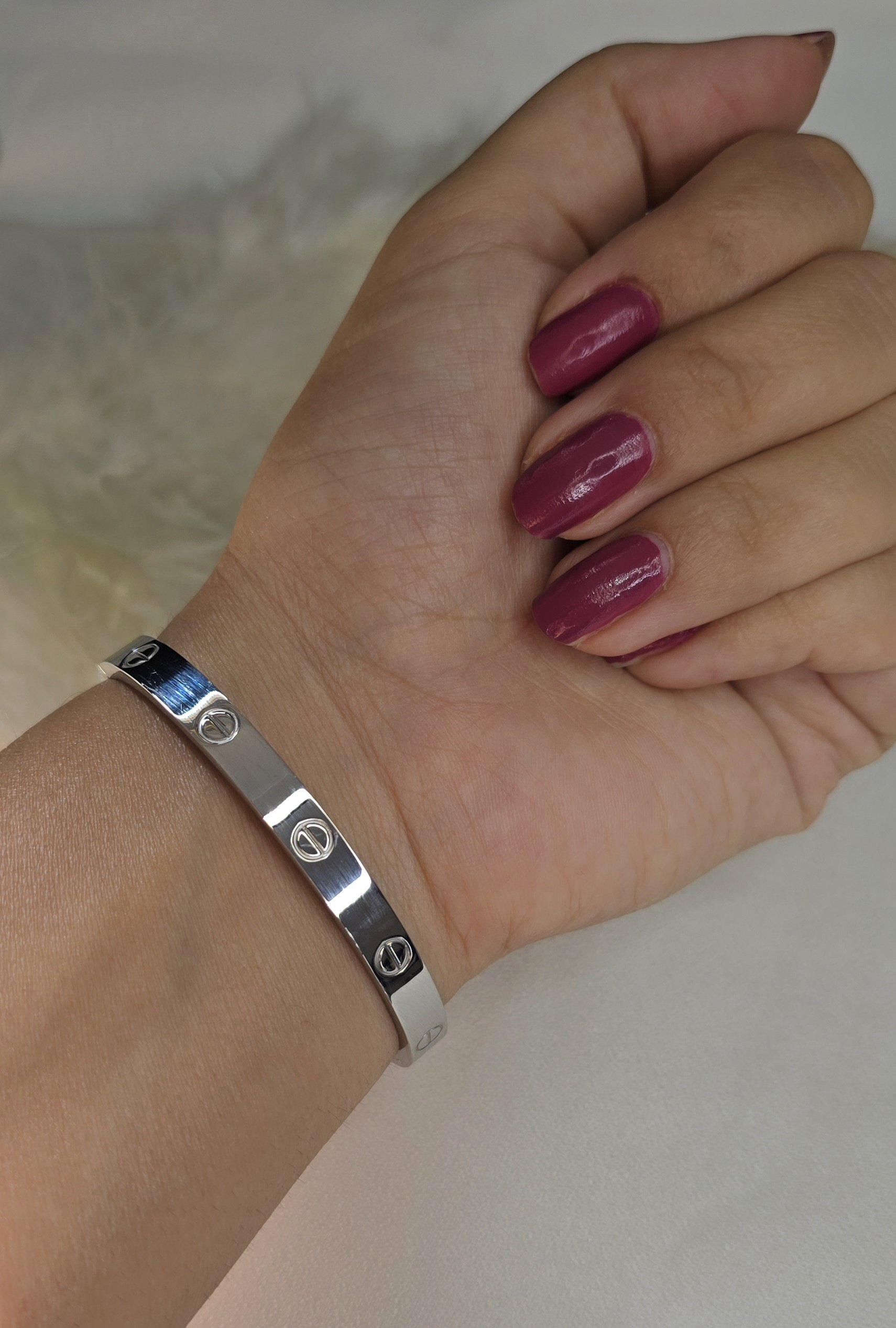 1000082873.jpg دستبند لاو استیل رنگ ثابت کد 3018 - Image 1