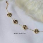 دستبند طلایی ونکلیف استیل رنگ ثابت کد 3020