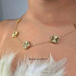 گردنبند ونکلیف طلایی استیل رنگ ثابت 1116 - Image 4