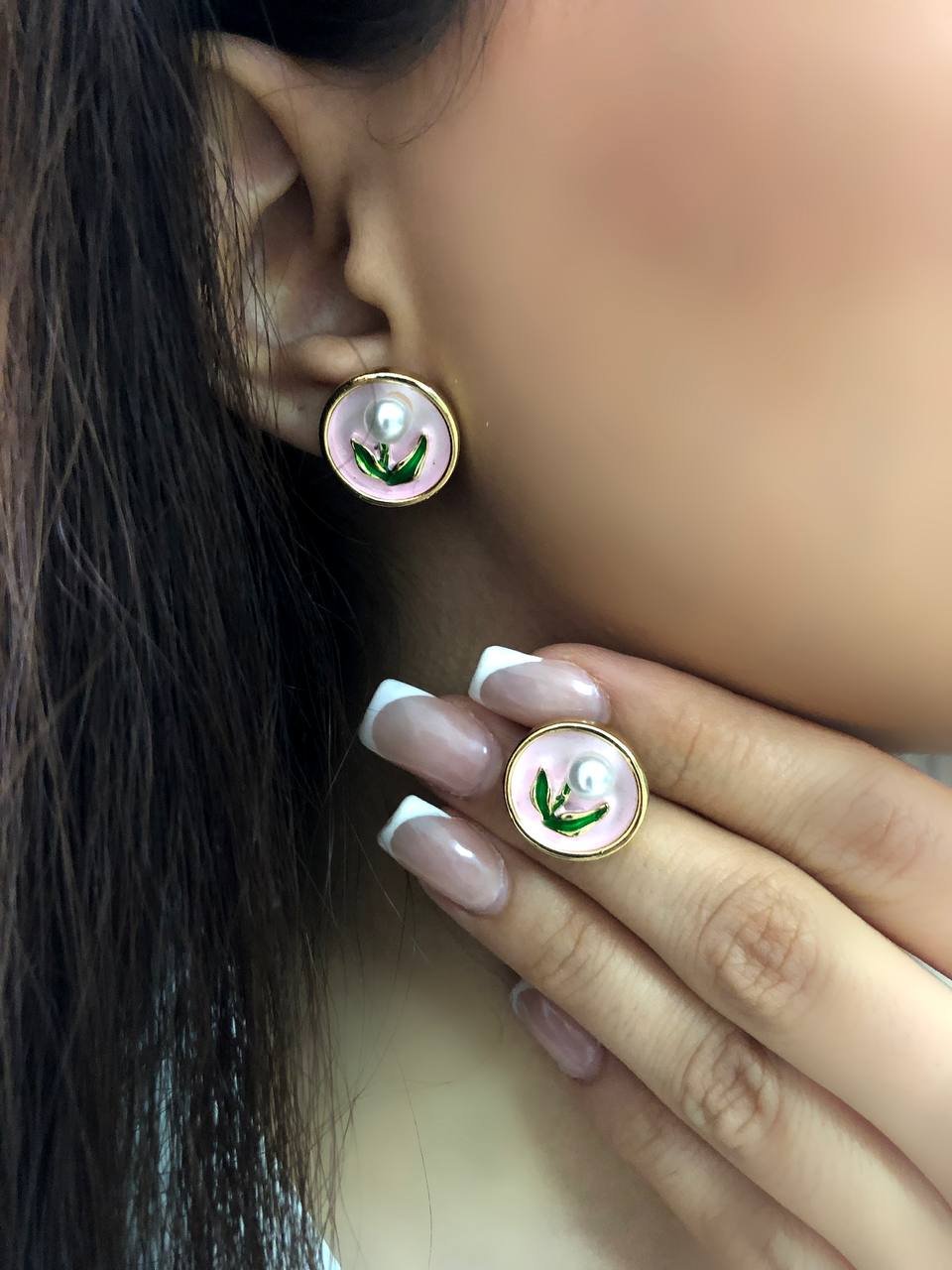 1000087617.jpg گوشواره میناکاری کد 2046 - Image 1