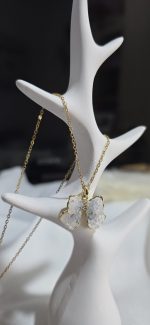 گردنبند پروانه ای استیل کد 1119 - Image 8