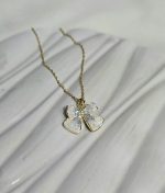 گردنبند پروانه ای استیل کد 1119 - Image 6