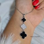 گردنبند ونکلیف مشکی استیل رنگ ثابت کد 1118 - Image 2