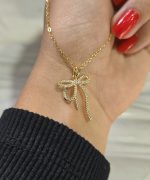 آویز پاپییونی طرح جواهر کد 1124 - Image 2