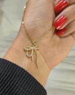 آویز پاپییونی طرح جواهر کد 1124 - Image 3