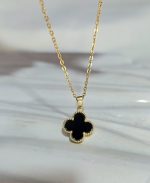 اویز دو رو ونکلیف مشکی و نگینی کد 1125 - Image 4