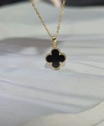 اویز دو رو ونکلیف مشکی و نگینی کد 1125 - Image 5