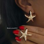 گوشواره ستاره دریایی کد 2045 - Image 3