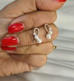 گوشواره مرواریدی ژوپینگ رنگ ثابت کد 2049 - Image 2