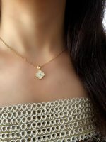 اویز دو رو ونکلیف مشکی و نگینی کد 1125 - Image 6