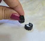 گوشواره مشکی بدون حساسیت کد 2053