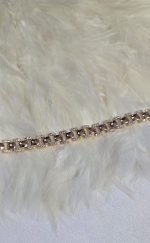 دستبند نگین دار طلایی کد 3025