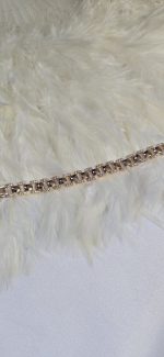 دستبند نگین دار طلایی کد 3025 - Image 4