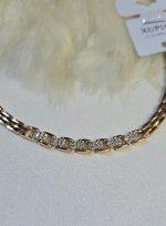 دستبند مشابه طلا برند ژوپینگ رنگ ثابت کد 3028