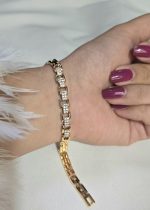 دستبند مشابه طلا برند ژوپینگ رنگ ثابت کد 3028 - Image 2